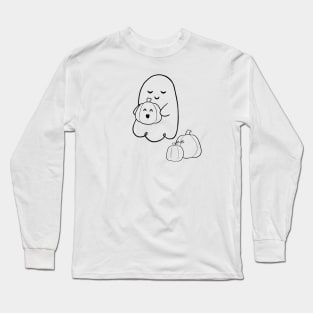 Pumpkin Carving Ghost 1 Long Sleeve T-Shirt